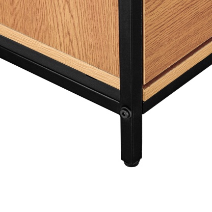 2 Drawer Cabinet Open Wardrobe Clothes Storage Organizer Coat Garment Hanger Rail Rack