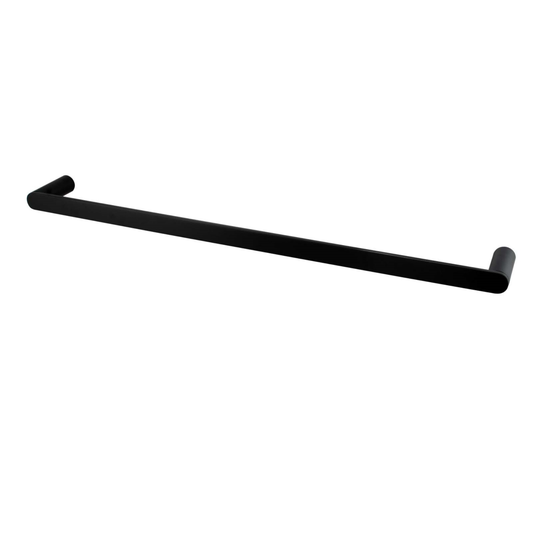 800mm Round Single Stainless Steel Towel Rail Bathroom Wall Mounted Towel Holder Hanger Rack Chrome/Matte Black