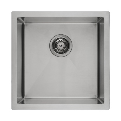 440x440mm Single Stainless Steel Kitchen Sink Smart Hand Free Drainage Top/Flush/Under Mount Satin Brush/Nano Black/Yellow Gold