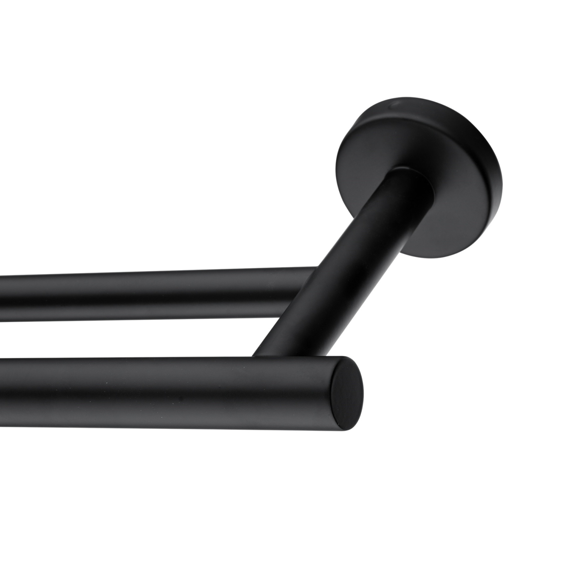 755mm Stainless Steel Double Towel Rack Bathroom Round Brushed Nickel Double Bars Towel Rail Holder