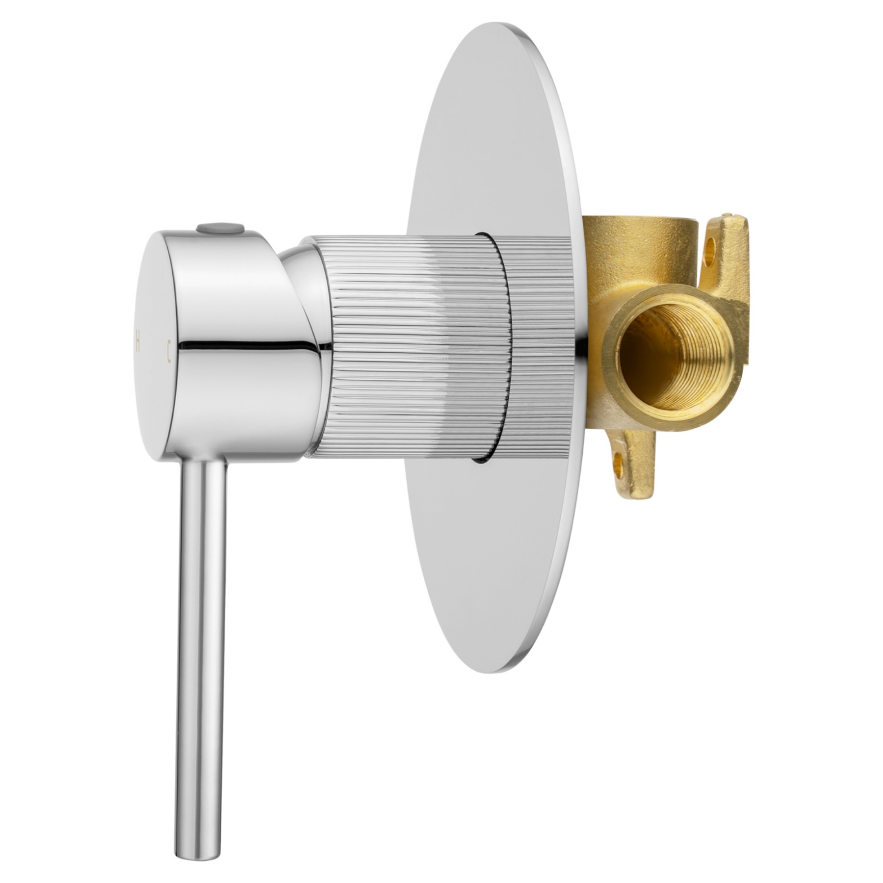 Bath Shower Knurled Round Brass Wall Mixer Tap Bathtub Bathroom Sink Basin Vanity Wall Spout Valve Chrome/Black