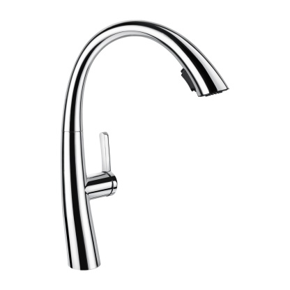 Brass 2 Spray Pattern Pull Out Kitchen Laundry Sink Basin Mixer Tap 360° Swivel Spout Deck-mounted Vanity Faucet Chrome/Black/Yellow Gold