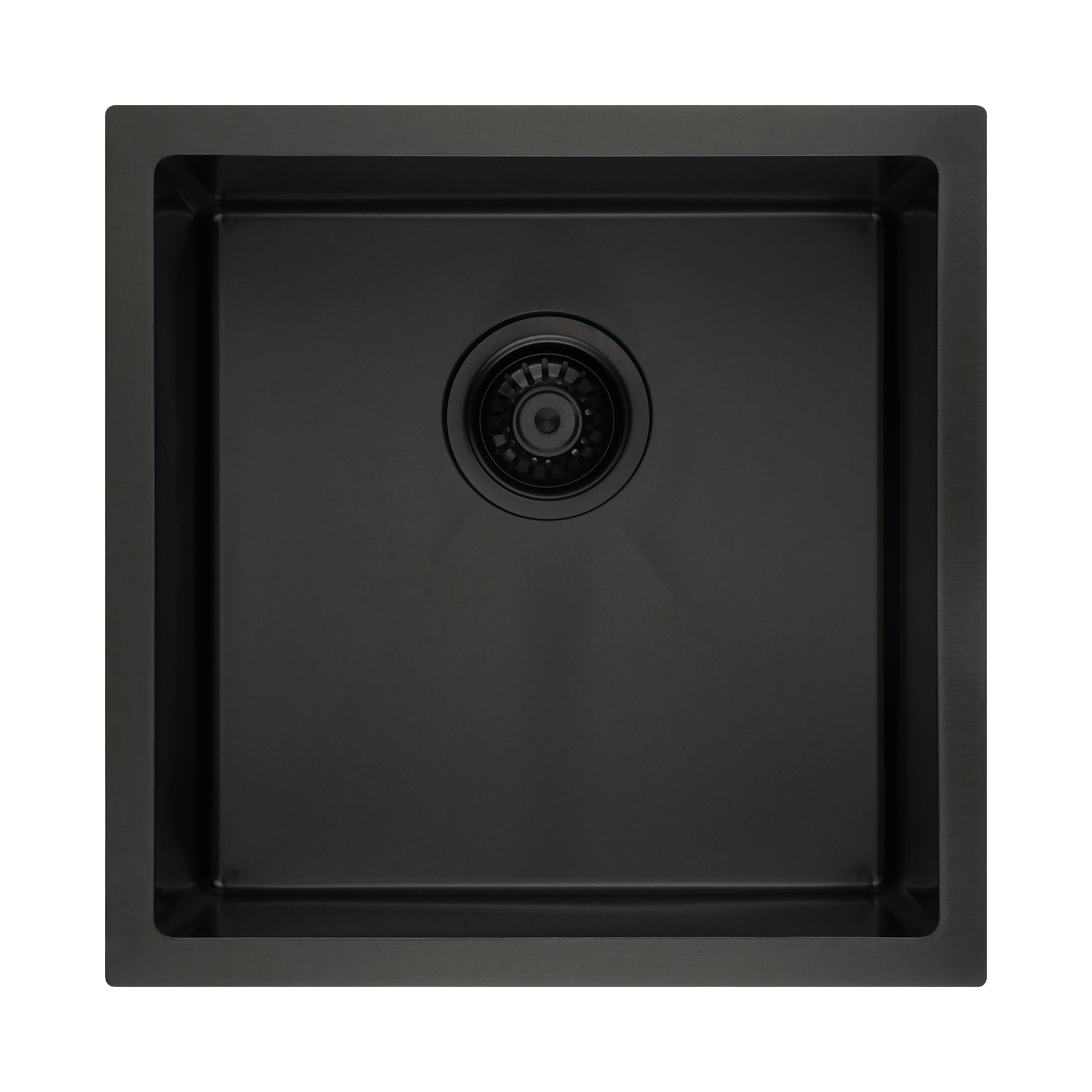 440x440mm Single Stainless Steel Kitchen Sink Smart Hand Free Drainage Top/Flush/Under Mount Satin Brush/Nano Black/Yellow Gold