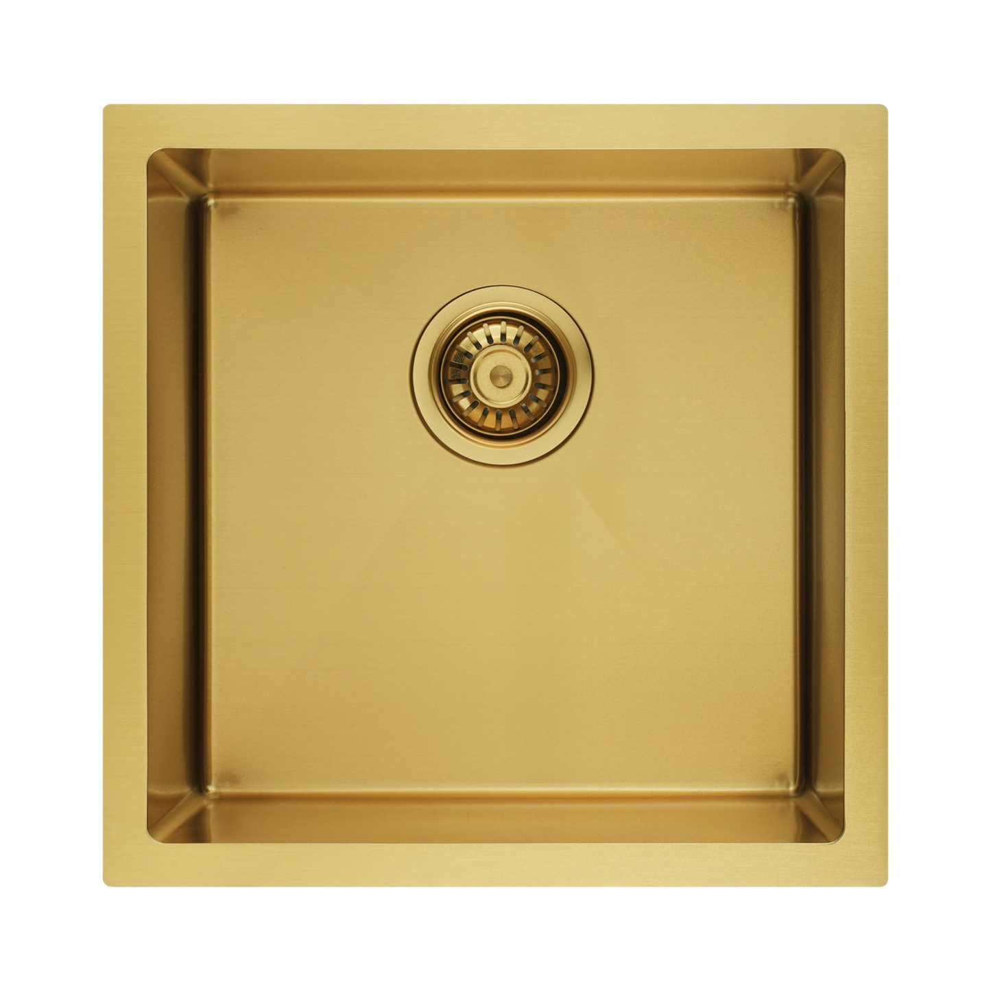 440x440mm Single Stainless Steel Kitchen Sink Smart Hand Free Drainage Top/Flush/Under Mount Satin Brush/Nano Black/Yellow Gold