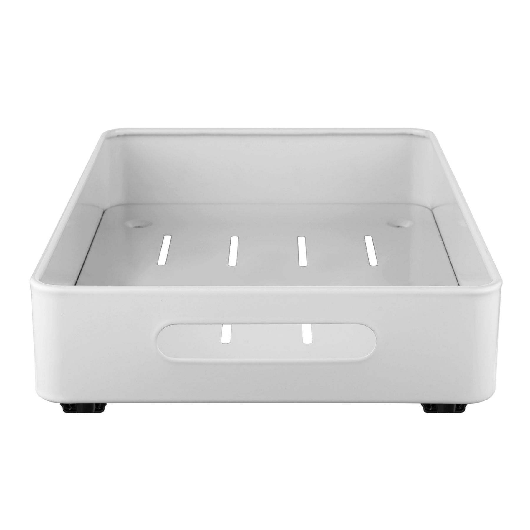 Kitchen Under Sink Pull-Out Cabinet Tray Sliding Storage Drawer Shelf Rack White/Black