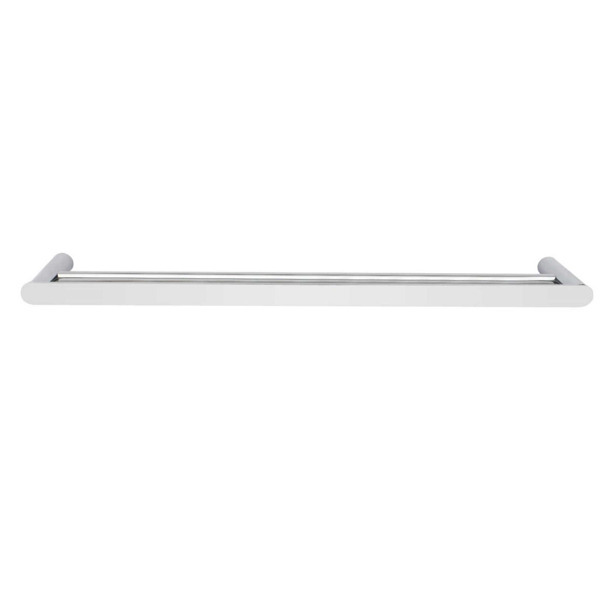 800mm Stainless Steel Round Double Towel Rail Bathroom Wall Mounted Towel Holder Hanger Rack Chrome/Black/Brushed Rose Gold