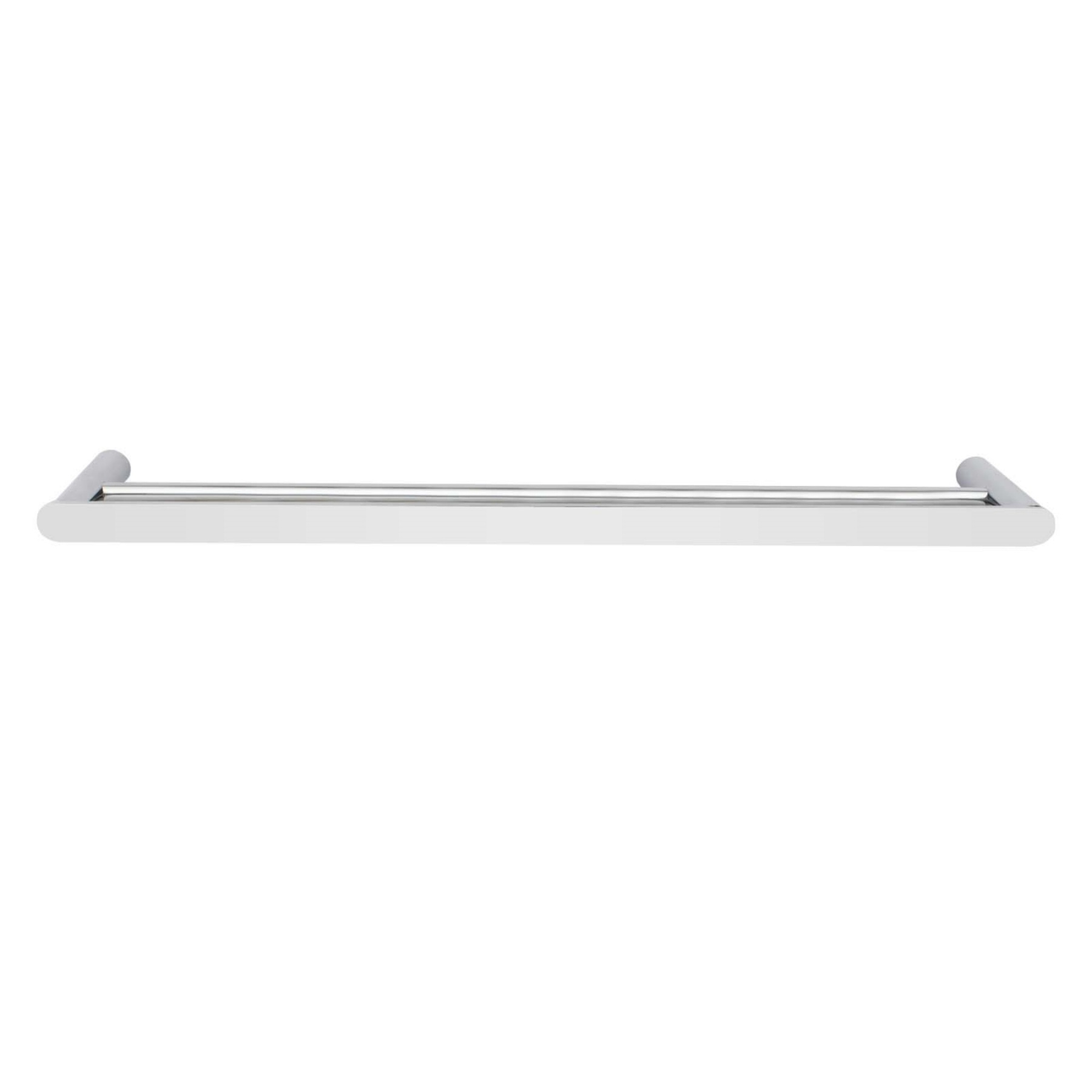 800mm Stainless Steel Round Double Towel Rail Bathroom Wall Mounted Towel Holder Hanger Rack Chrome/Black/Brushed Rose Gold