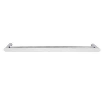 800mm Stainless Steel Round Double Towel Rail Bathroom Wall Mounted Towel Holder Hanger Rack Chrome/Black/Brushed Rose Gold