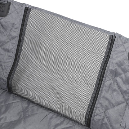 Large Water Proof Hard Bottom Pet Car Back Seat Cover Extendable Dog Cat Protector Mat Black/Grey