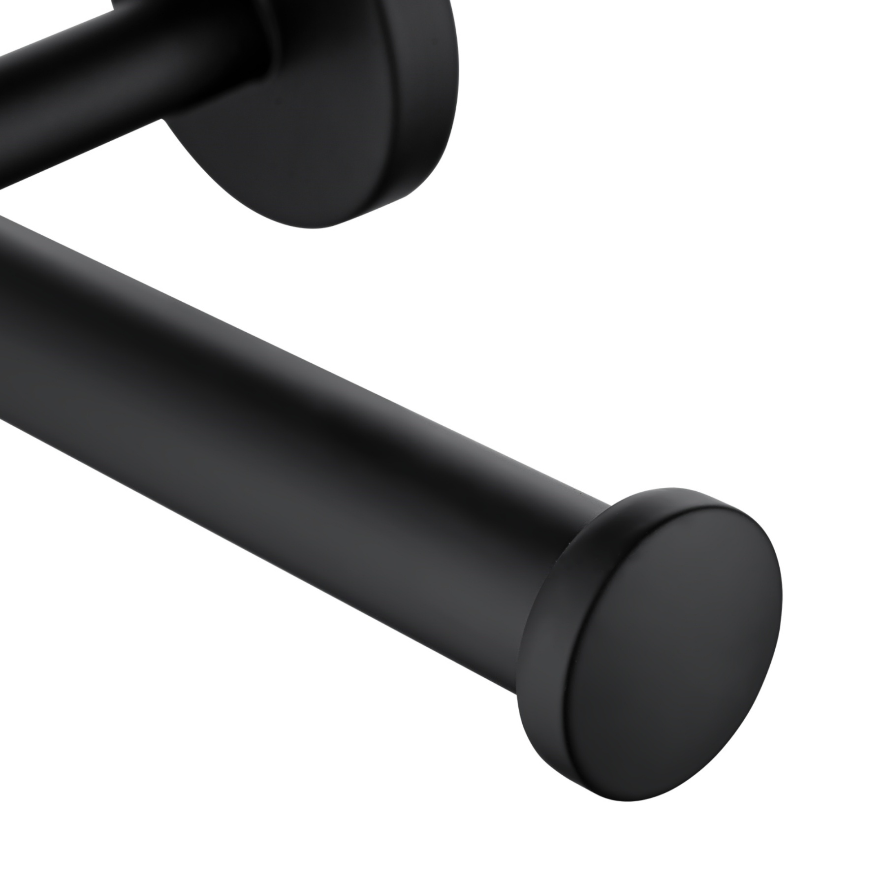 160mm Stainless Steel Bathroom Toilet Paper Roll Holder Round Tissue Hook Rack Wall Mounted Black/Brushed Nickel