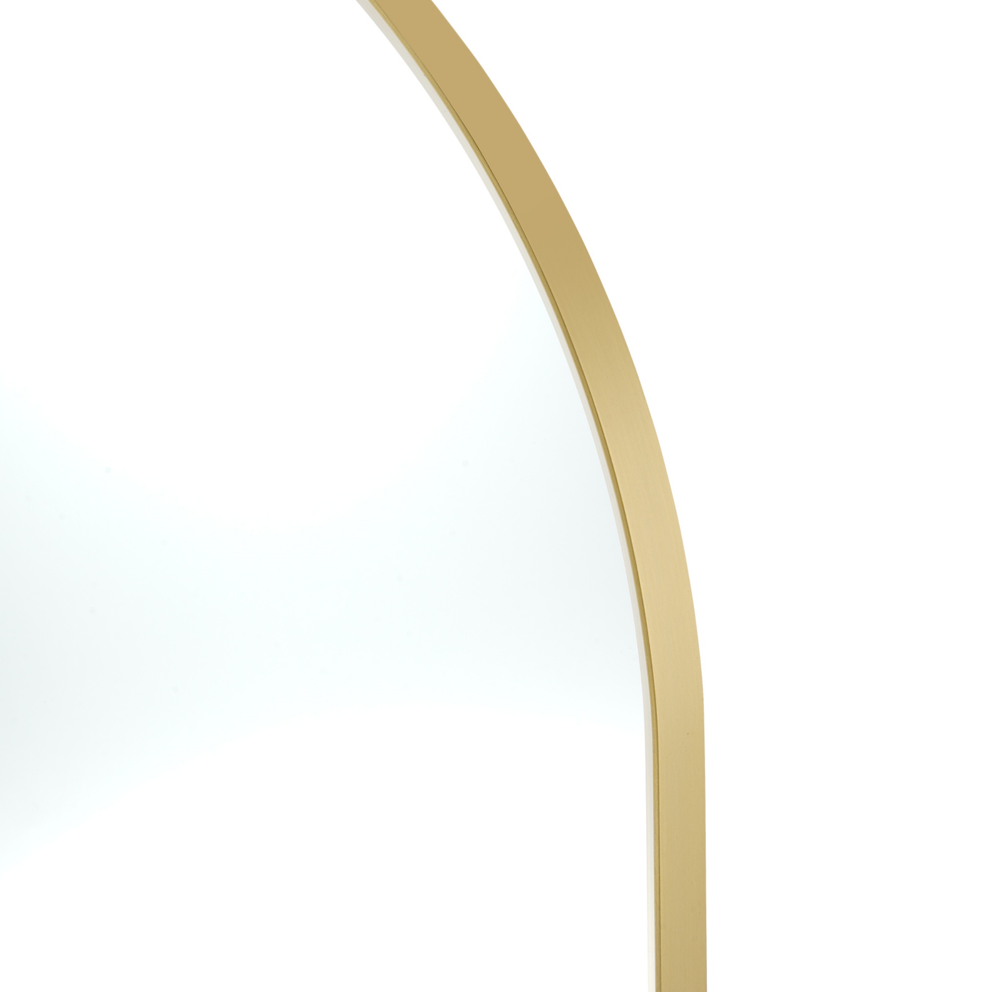 Bathroom Aluminium Framed Oval Mirror Vanity Basin Wall Mounted Makeup Mirror Gold/Black