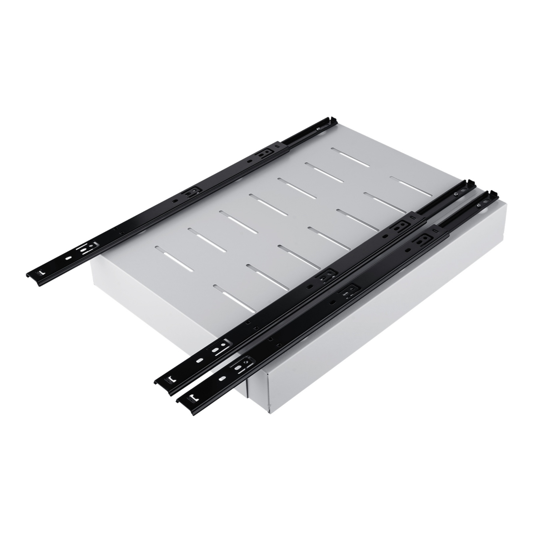 31-52cm Pull-Out Extendable Steel Cabinet Tray Kitchen Slide Drawer Organizer Rack Holder Storage Shelf