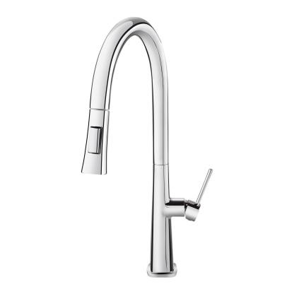 Brass 360° Swivel Pull-Out 2 Function Kitchen Sink Mixer Tap Laundry Basin Vanity Spout Faucet Chrome/Black/Granite Grey/White Granite