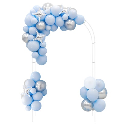 Wedding Garden Arch Without Base Party Balloon Flower Decoration Archway Climbing Plants Arbour Vine Stand Trellis White/Black/Dark Green