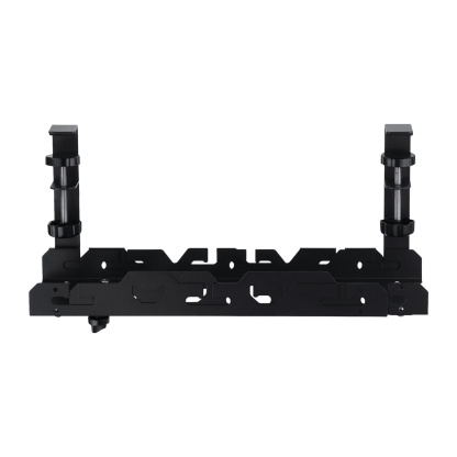 Extendable 45-72cm Under Desk Cable Management Tray Single Layer Cord Wire Power Holder Organizer White/Black