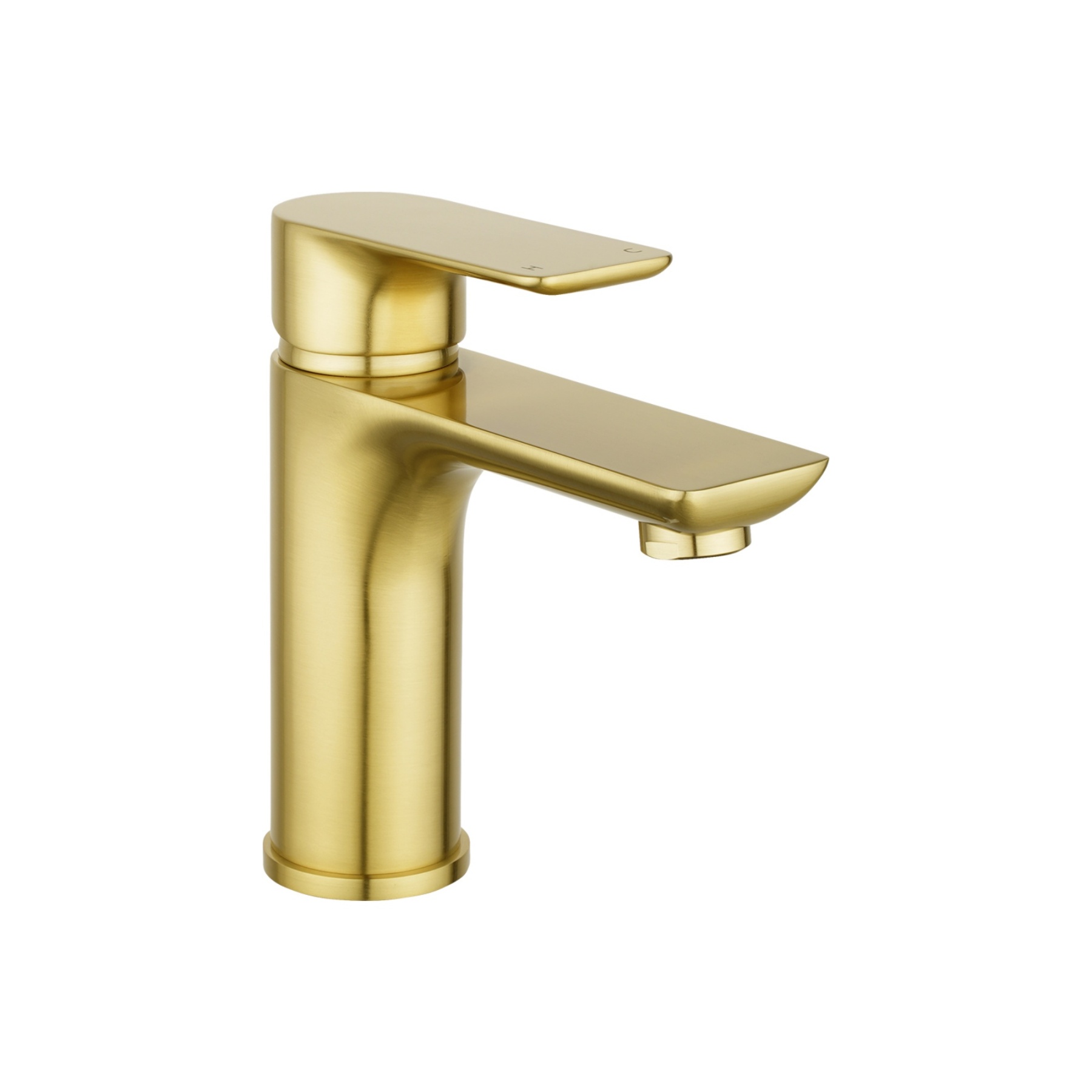 Brass Bathroom Basin Sink Mixer Tap Laundry Vanity Flick Spout Faucet Chrome/Black/White/Brushed Yellow Gold