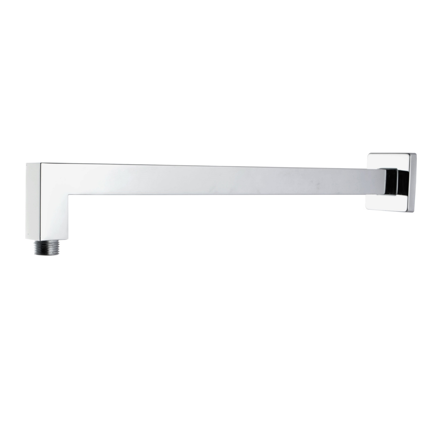 Bathroom Extension Square Brass Wall Mounted Shower Arm Bath Rainfall Shower Head Dropper Tube Chrome/Matte Black