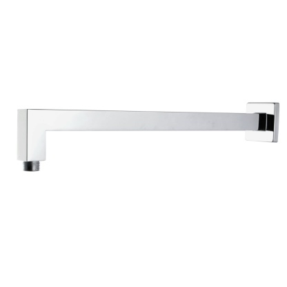 Bathroom Extension Square Brass Wall Mounted Shower Arm Bath Rainfall Shower Head Dropper Tube Chrome/Matte Black
