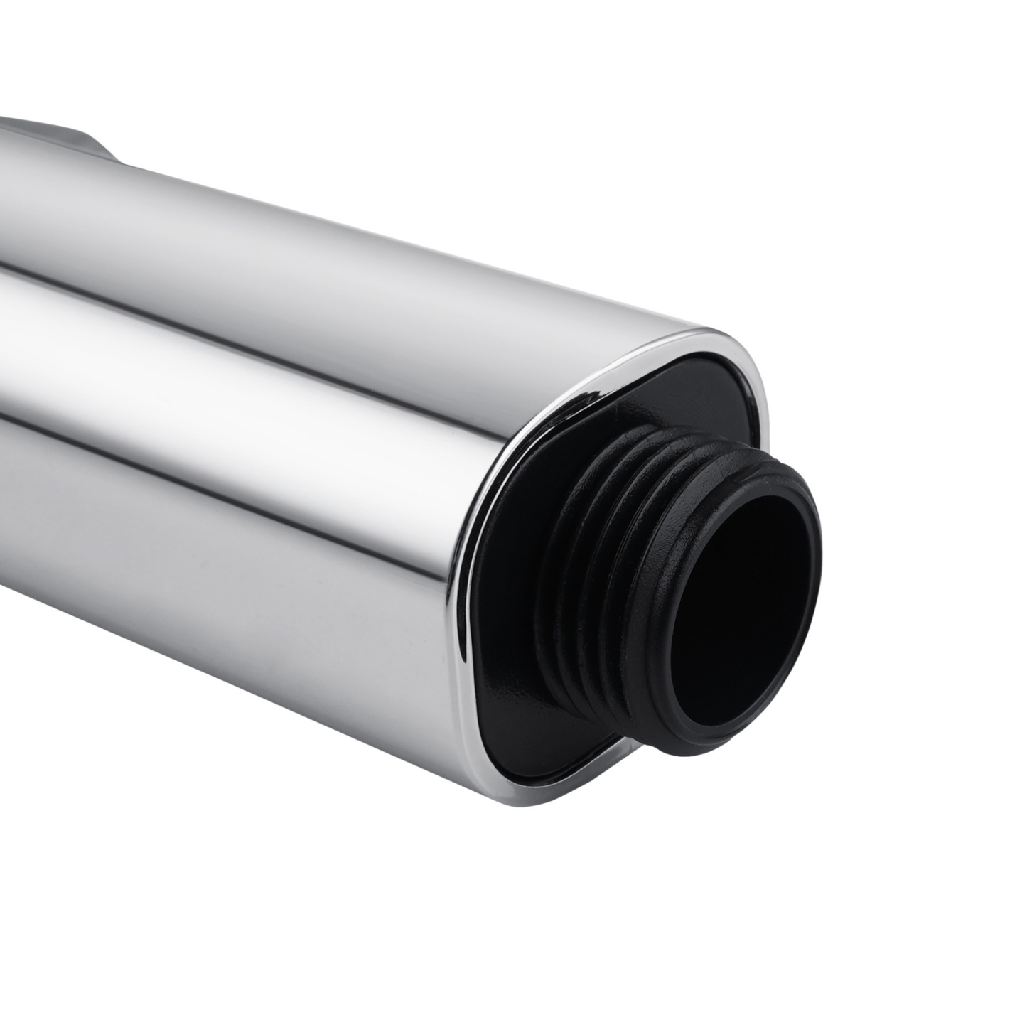 Round Stainless Steel Bathroom Hand-Held Shower Head Douche Toilet Bidet Spray Kit Shattaf 1.2m Hose Chrome/Black