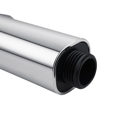 Round Stainless Steel Bathroom Hand-Held Shower Head Douche Toilet Bidet Spray Kit Shattaf 1.2m Hose Chrome/Black