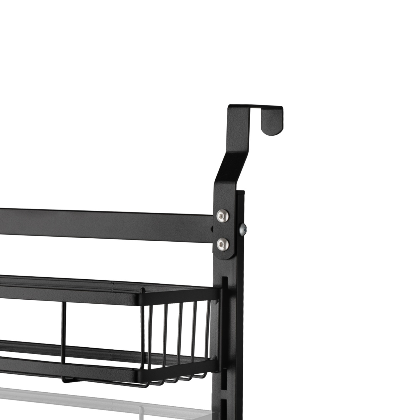 6 Tier Black Shower Caddy Storage Rack Basket Bathroom Kitchen Overdoor Hanging Holder Organizer Shelf