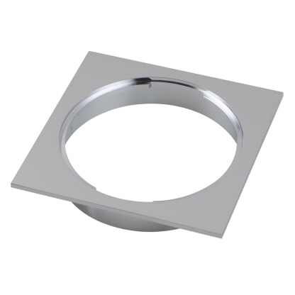 110mm Square Brass Bathroom Shower Drain Floor Waste Laundry Floor Water Outlet Chrome/Matte Black