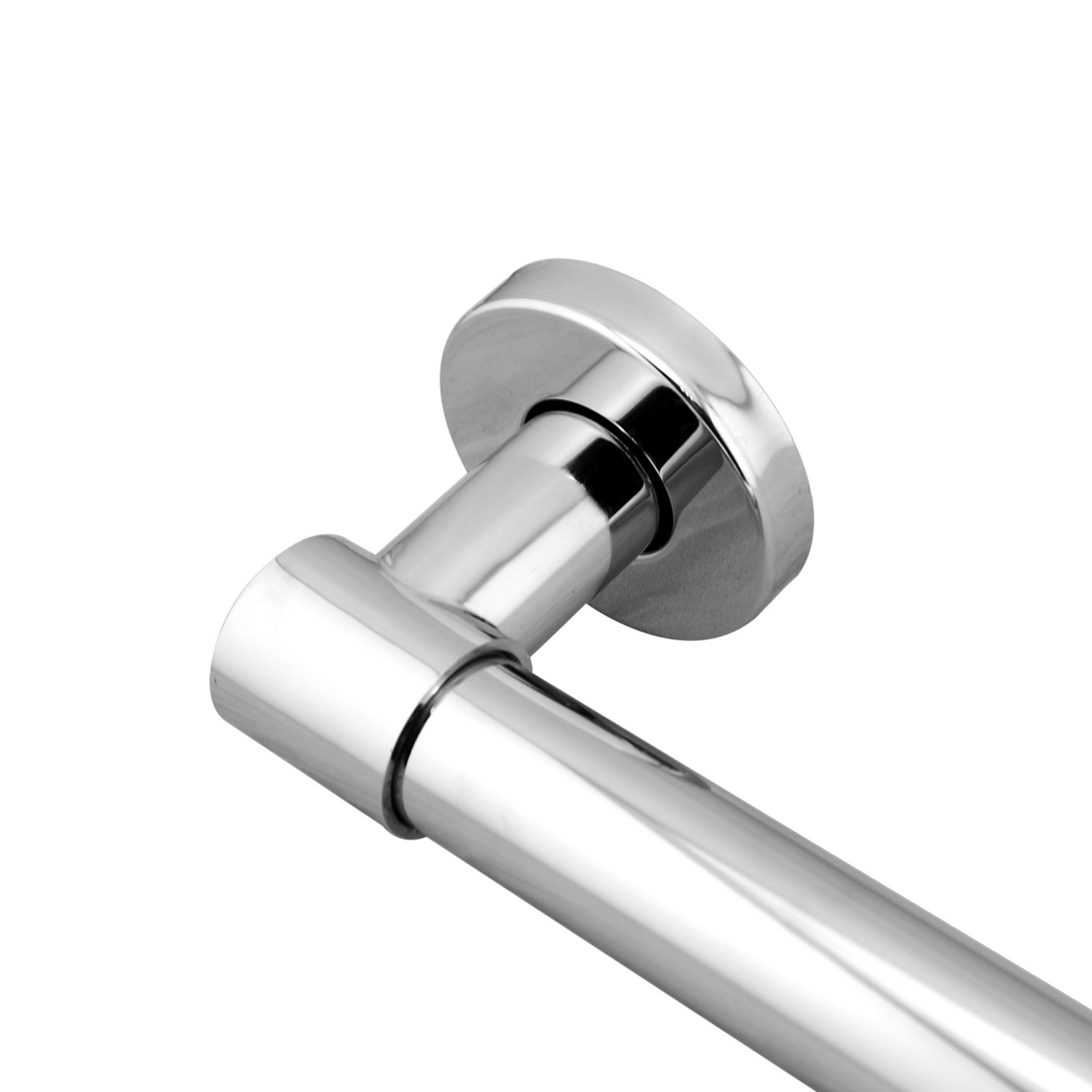 Bathroom Round Brass 180° Swivel Wall Mounted Gooseneck Shower Arm Bath Extension Rain Head Shower Arm Chrome/Black