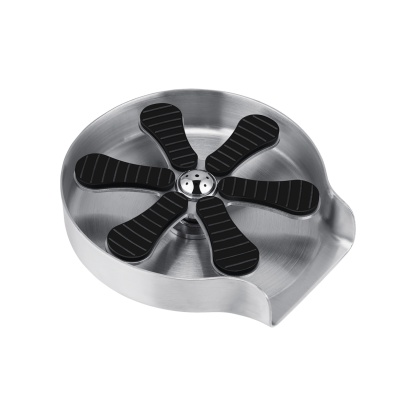 Kitchen Sink Stainless Steel Automatic Glass Rinser Cafe Bar Bottle Cup Washer Cleaner Silver/Black/Gunmetal Grey