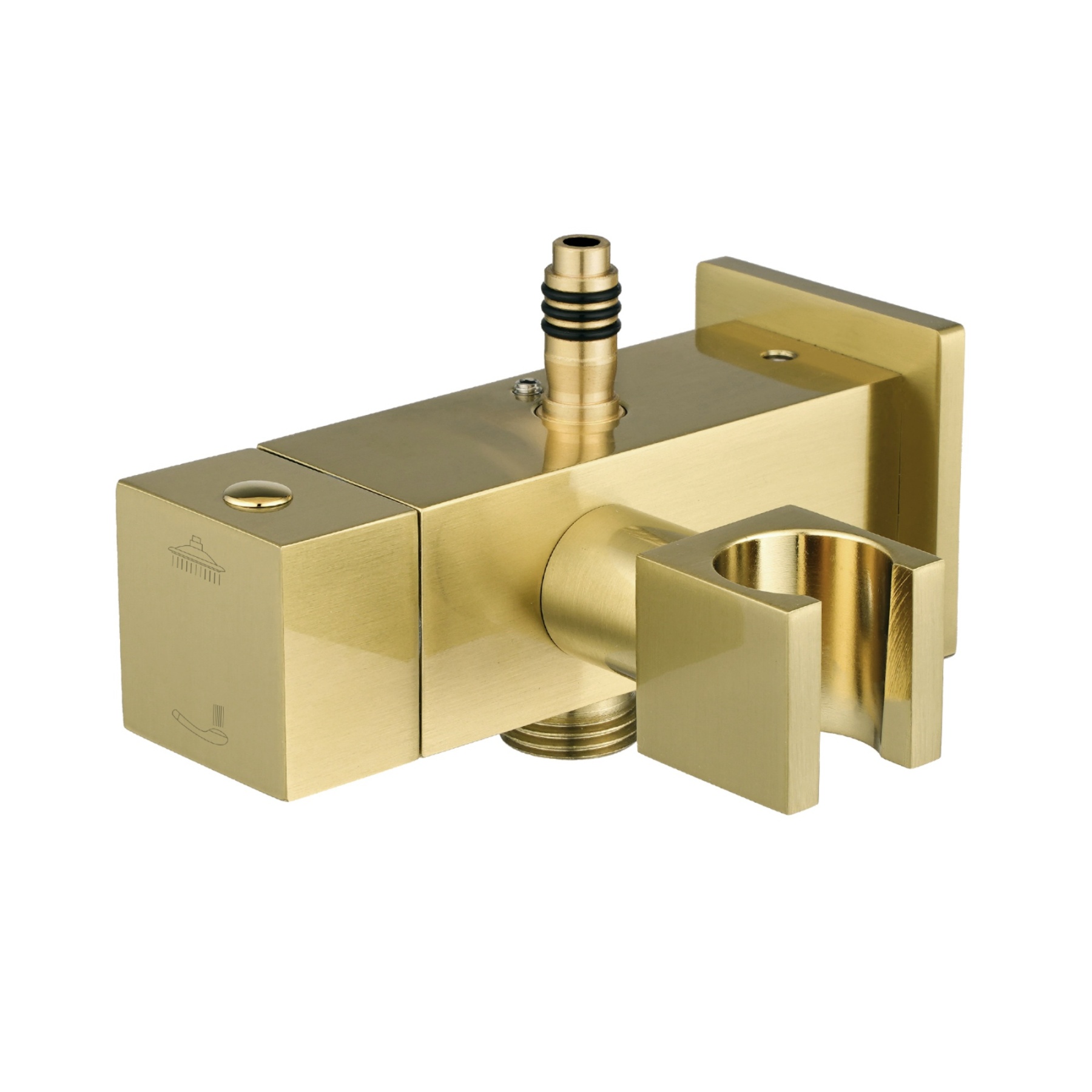 Rectangle 12“ Rainfall Shower Head Set Chrome Twin Shower 3 Function Hand-held Shower Head Shower Arm