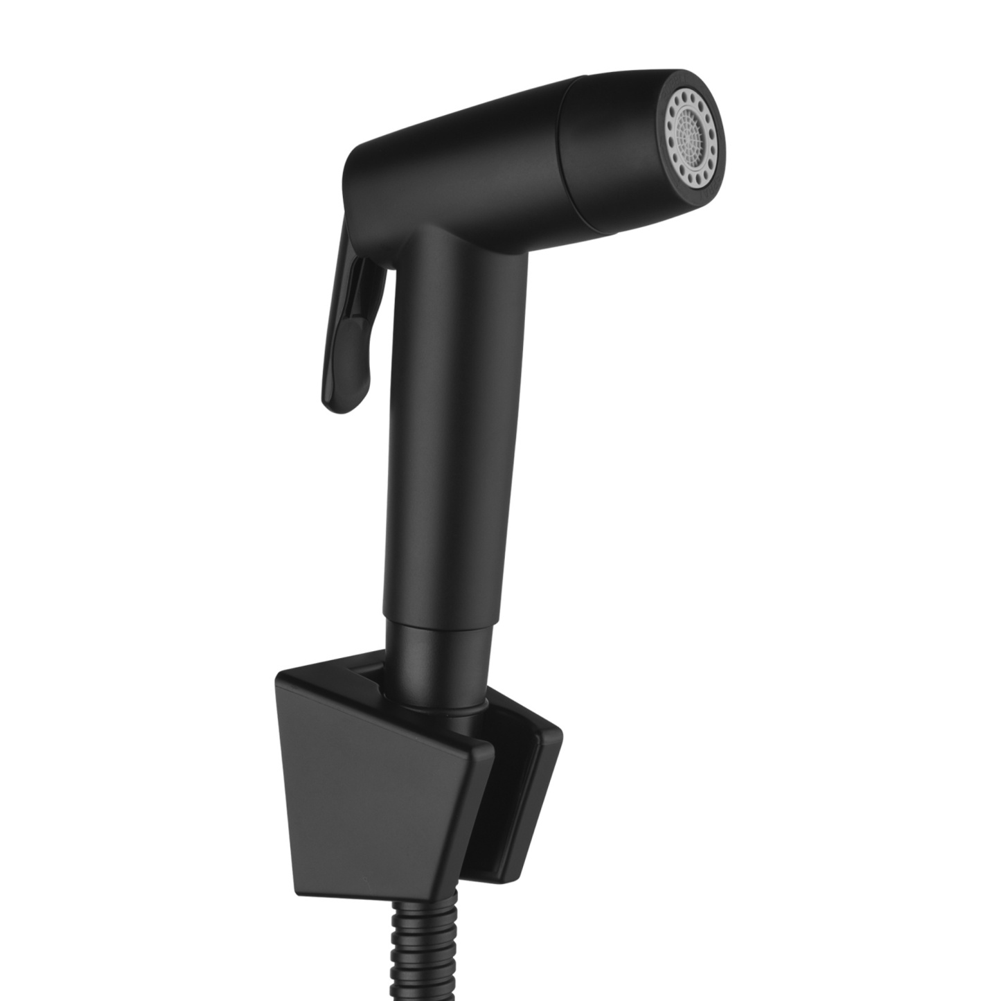 2 Function Handheld Bidet Sprayer Set Toilet Shattaf Shower Head Jet Douche Kit 1.2m Water Hose Chrome/Black