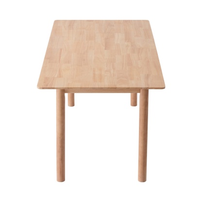 140cm Rectangle Wooden Dining Table for Home Kitchen Cafe Restaurant Walnut/Natural