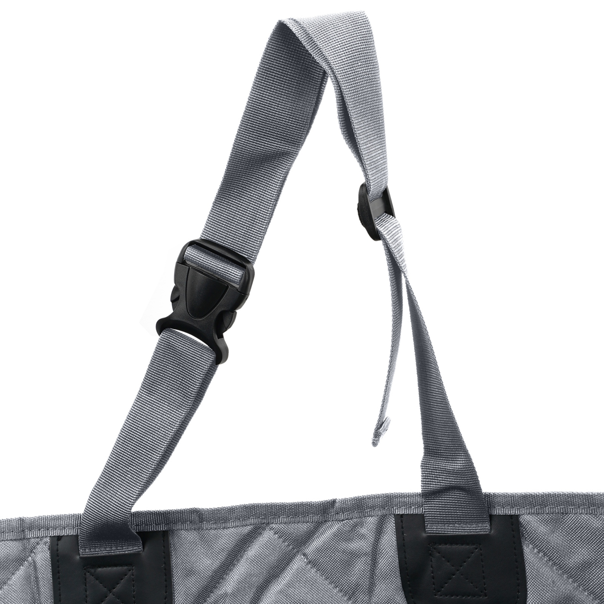 Large Water Proof Hard Bottom Pet Car Back Seat Cover Extendable Dog Cat Protector Mat Black/Grey