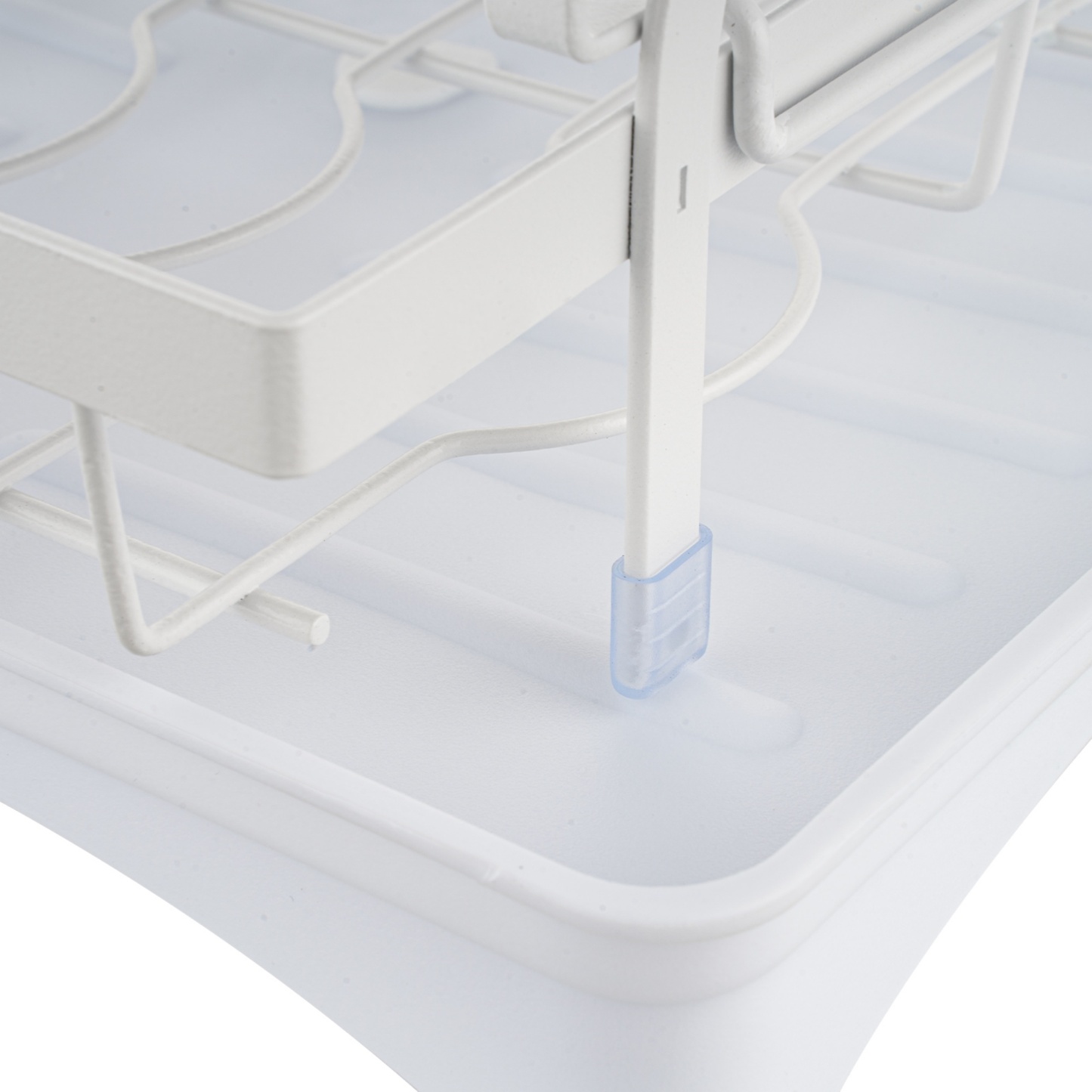Kitchen Sink Drain Storage Rack Dish Bowl Cup Cutlery Drying Holder Black / White