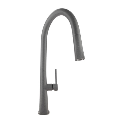 Brass 360° Swivel Pull-Out 2 Function Kitchen Sink Mixer Tap Laundry Basin Vanity Spout Faucet Chrome/Black/Granite Grey/White Granite