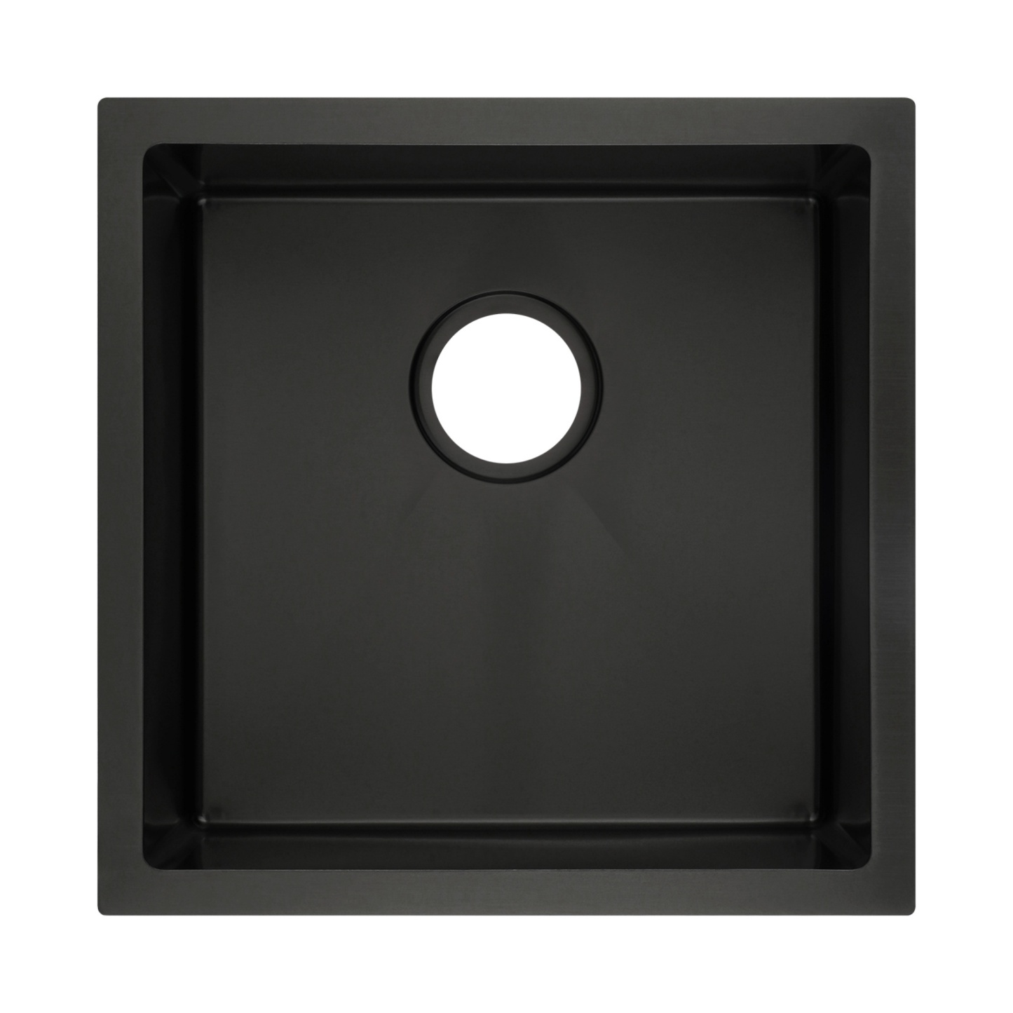 440x440mm Single Stainless Steel Kitchen Sink Smart Hand Free Drainage Top/Flush/Under Mount Satin Brush/Nano Black/Yellow Gold