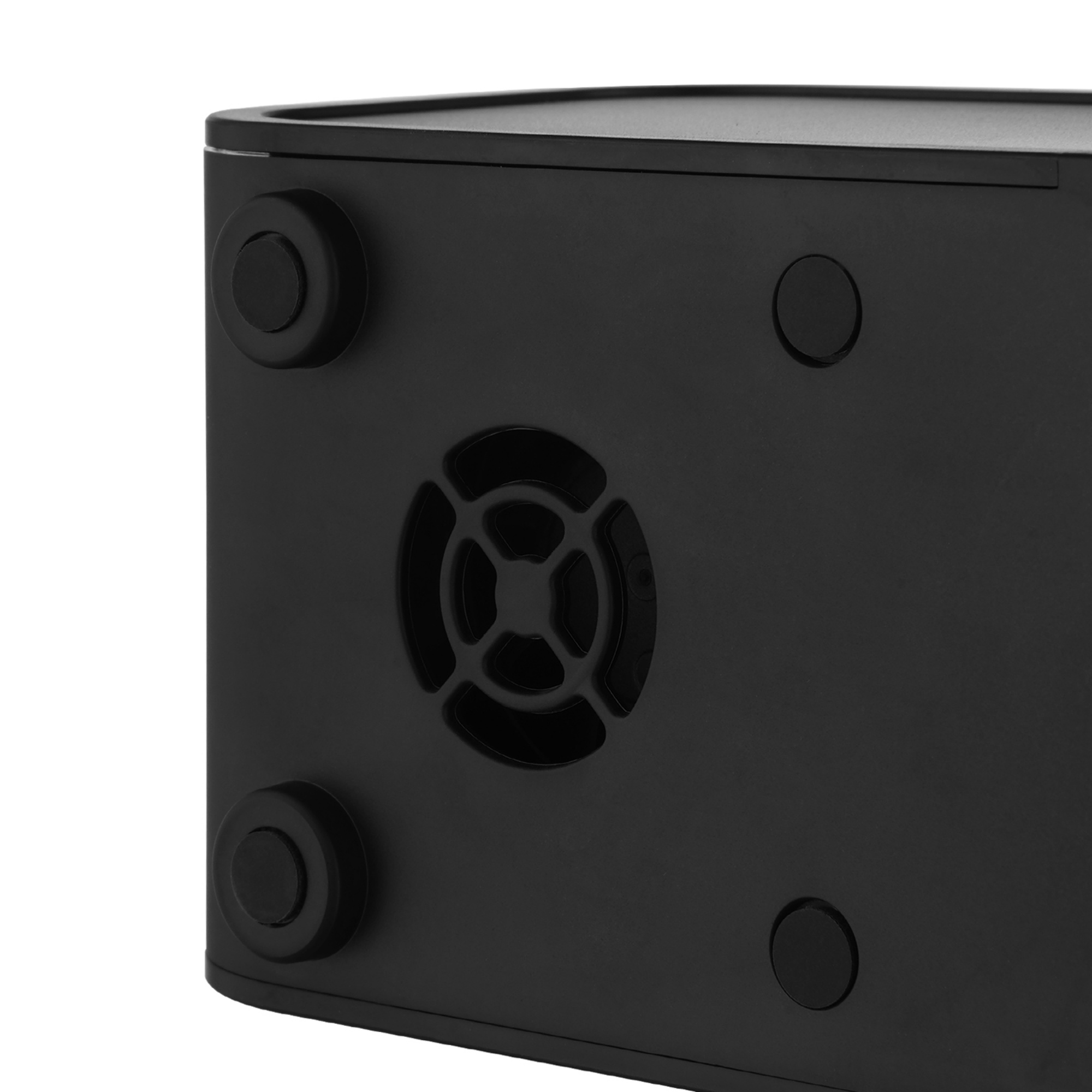 7 Colour Flame Remote Control Aromatherapy Diffuser 3 Timer Sound Reactive Air Humidification Black/White