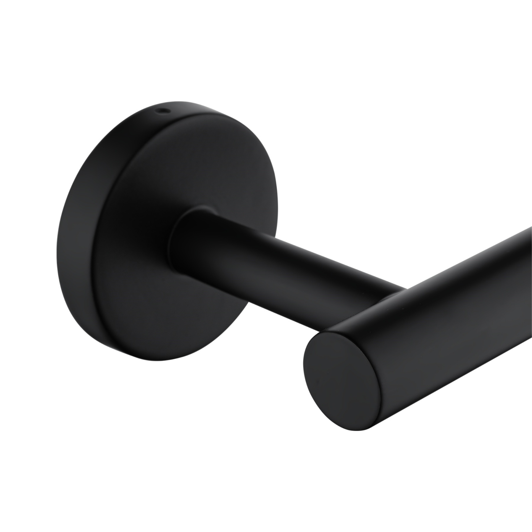 160mm Stainless Steel Bathroom Toilet Paper Roll Holder Round Tissue Hook Rack Wall Mounted Black/Brushed Nickel