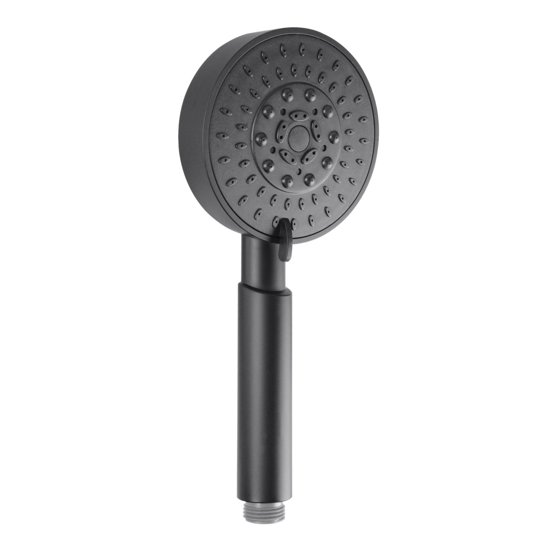 5 Functions Round Rainfall Handheld Shower Head Bathroom Spray Handheld Shower Rose Chrome/Matte Black