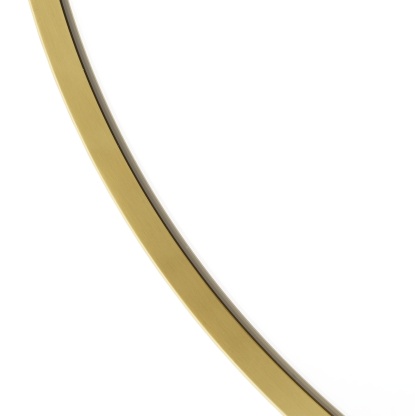 Bathroom Aluminium Framed Oval Mirror Vanity Basin Wall Mounted Makeup Mirror Gold/Black