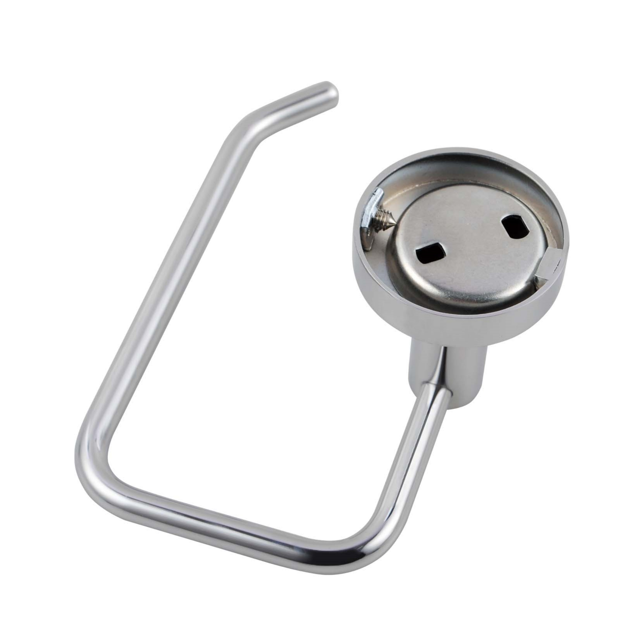Stainless Steel Wall Mounted Toilet Paper Roll Holder Bathroom Toilet Tissue Hanger Hook Chrome/Black
