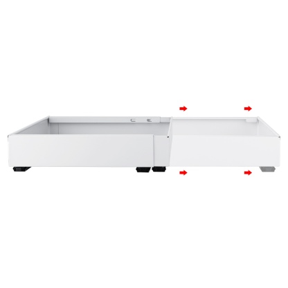 31-52cm Pull-Out Extendable Steel Cabinet Tray Kitchen Slide Drawer Organizer Rack Holder Storage Shelf