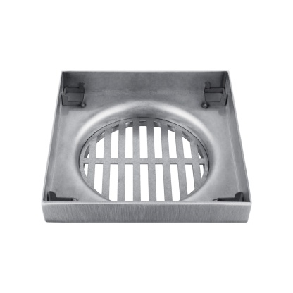 Bathroom Smart Tile Insert Square Floor Waste Shower Grate Drain Water Outlet Chrome/Black