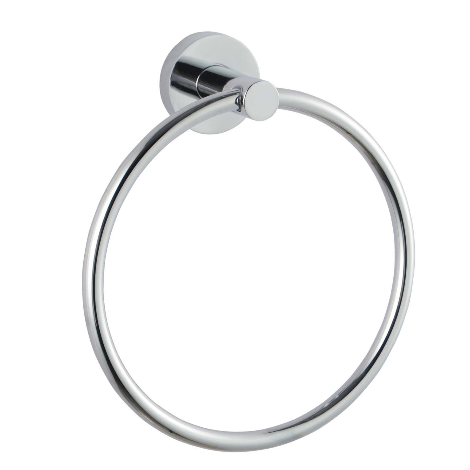 Round Stainless Steel Wall Mounted Hand Towel Ring Rack Rail Bathroom Circle Towel Hanger Holder 
