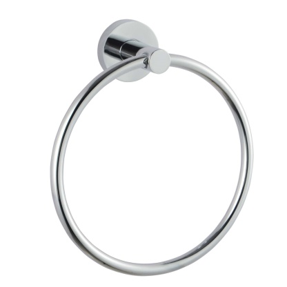 Round Stainless Steel Wall Mounted Hand Towel Ring Rack Rail Bathroom Circle Towel Hanger Holder 