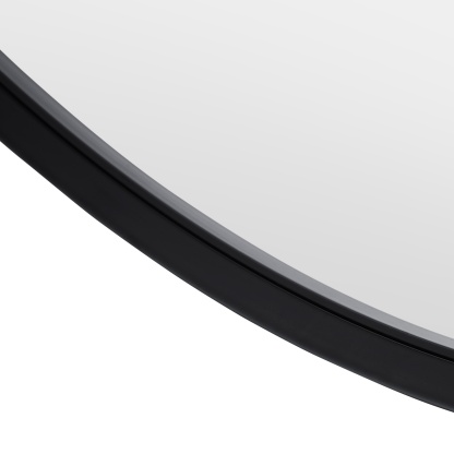 Bathroom Aluminium Framed Oval Mirror Vanity Basin Wall Mounted Makeup Mirror Gold/Black