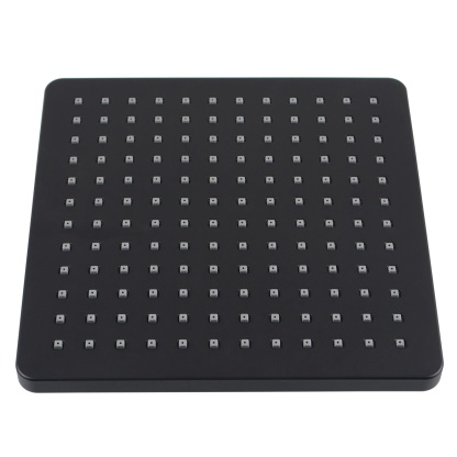 8'' 200mm Matte Black Square Shower Head ABS Plastic Rainfall Bathroom Shower Head Rose