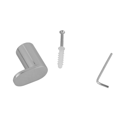 Bathroom Wall Mounted Round Stainless Steel Robe Hook Single Towel Hanger Cloth Holder Chrome/Black