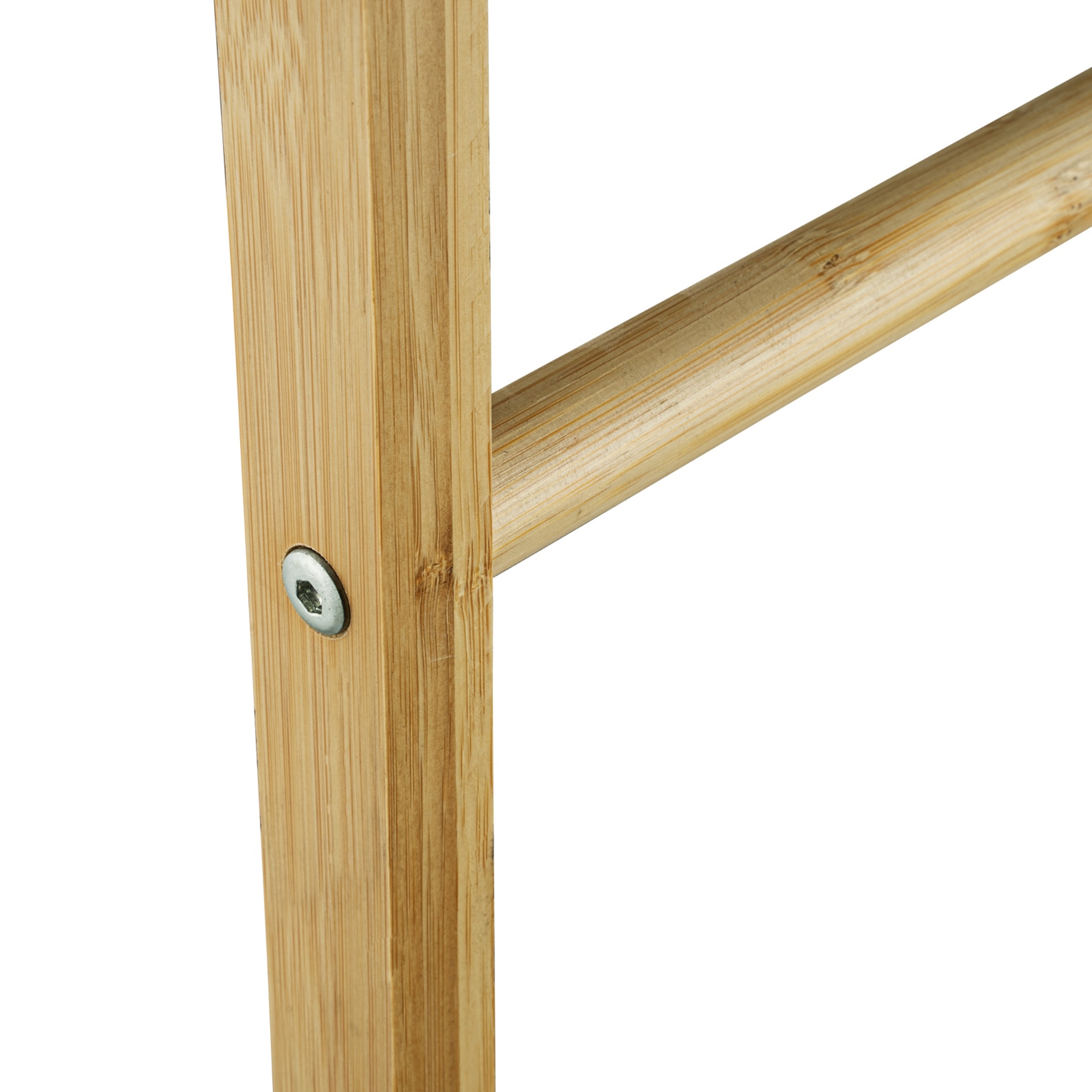 Bathroom Freestanding Bamboo Towel Drying Organizer Rail Rack Clothes Storage Hanger Holder 