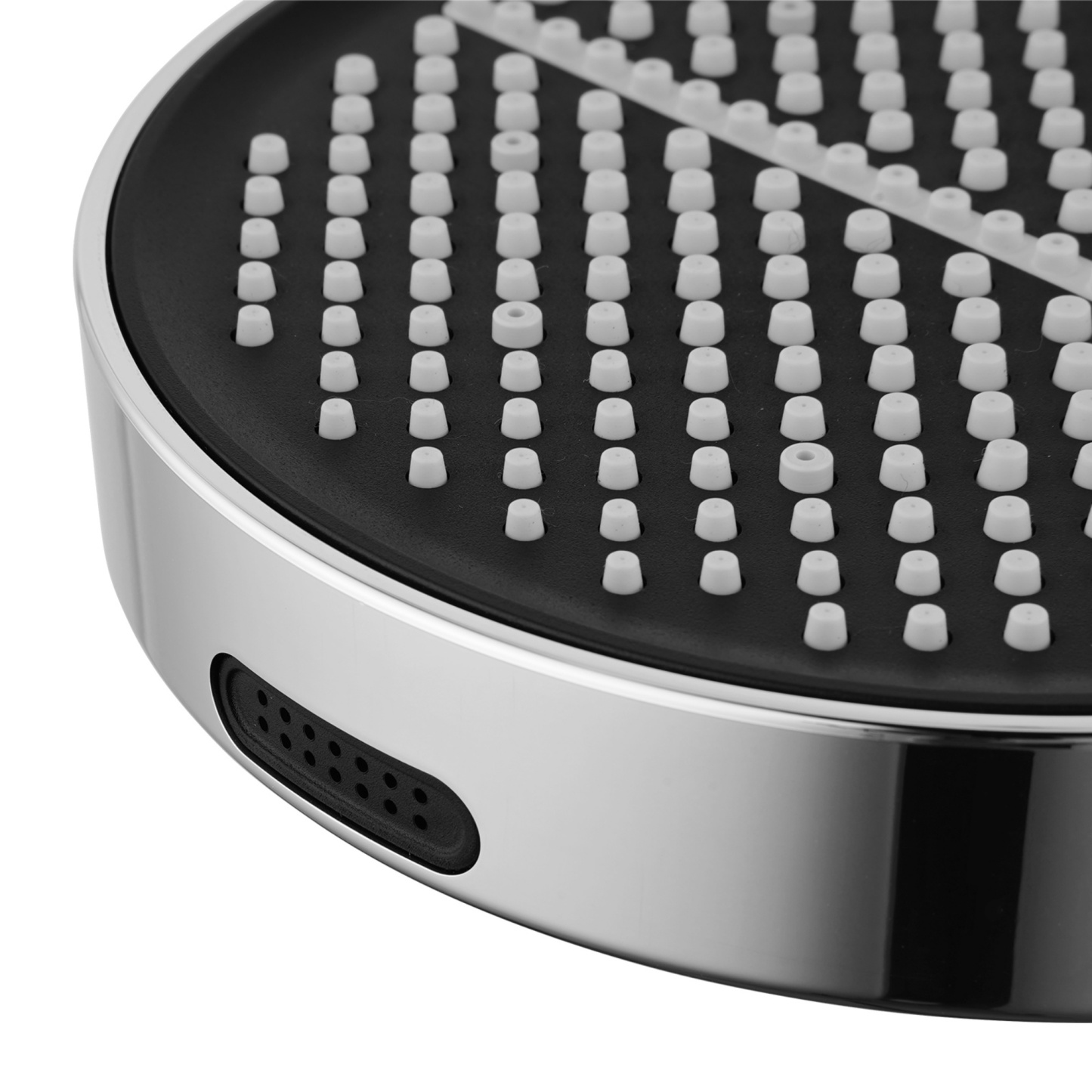 150mm 4 Function Bathroom Hand-Held Shower Head Round High Pressure Bath Spray Handheld Shower Rose Chrome/Black