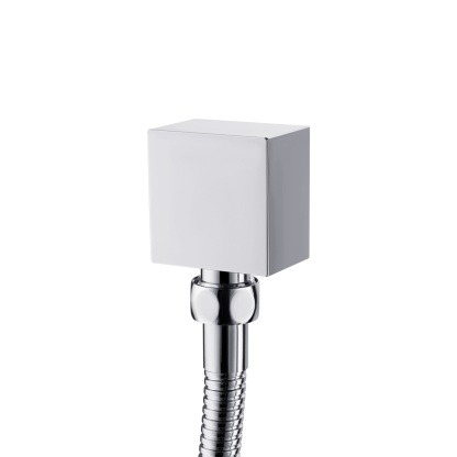 Bathroom Square Twin Shower Rail Body Wall Mounted Adjustable Height Sliding Rail Gooseneck Shower Arm Diverter Chrome/Black